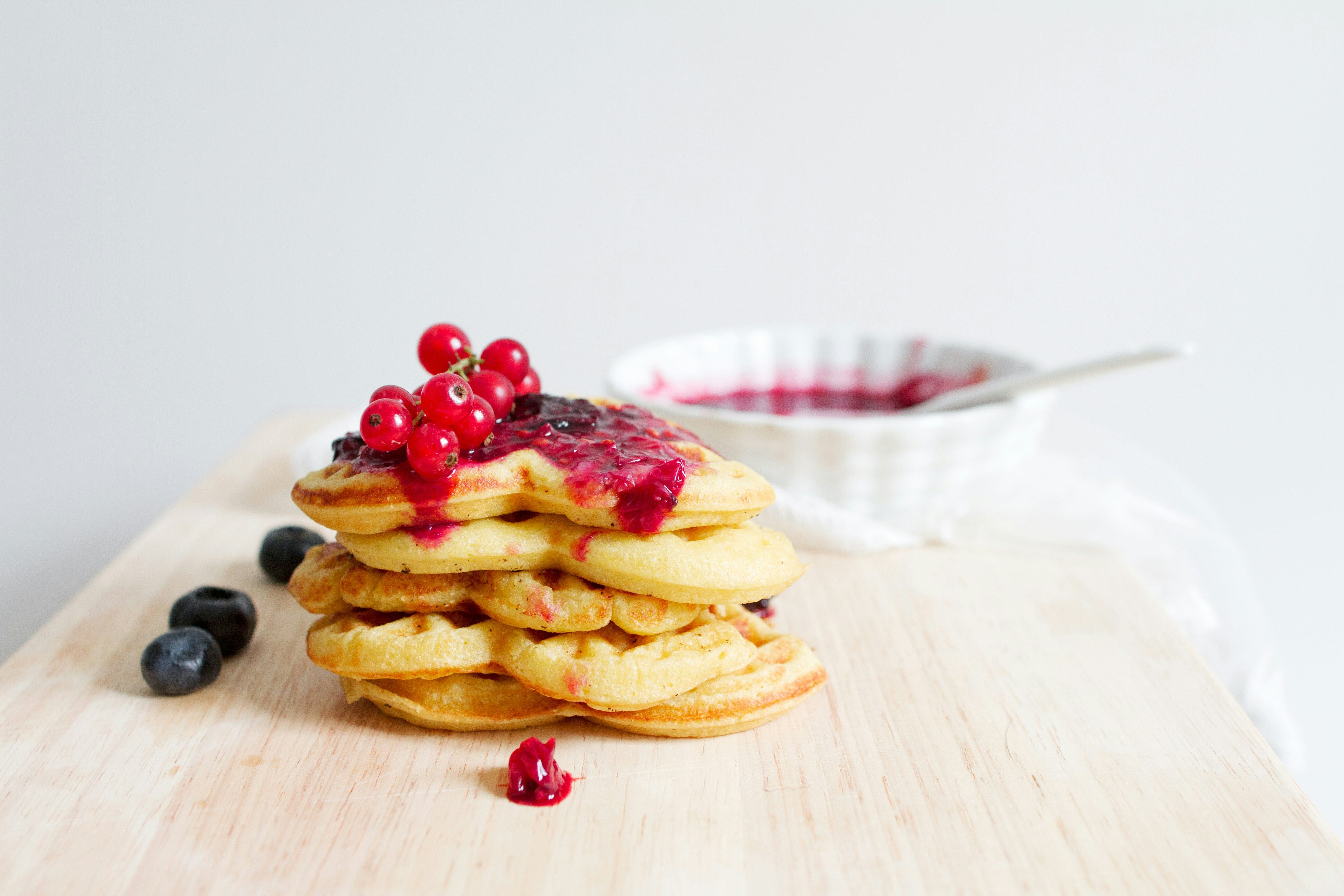 Gezonde pannenkoekjes met bessen